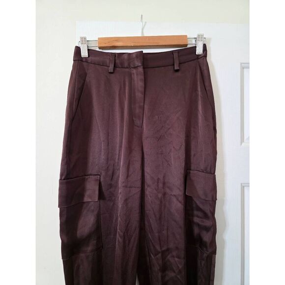 Aritzia Babaton Satin Refined Cargo Pants, limited edition color Size 2 - Picture 4 of 11